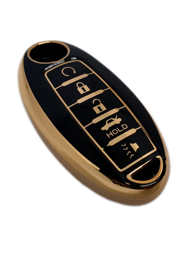 Service Zone Silicone 5 Buttons Car Key Cover Case Cool Design Compatible For Nissan  - Image 4