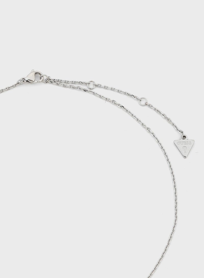 GUESS Logo Round Necklace - Image 3