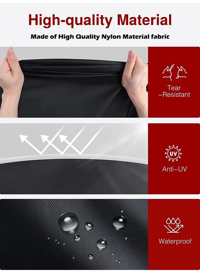 NABAAT Universal Waterproof Dust Cycle / Bicycle Cover for Outdoor Rain/ Sun/ Snow/ Corrosion Protection (Black & Silver), Nylon - Image 3