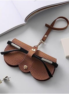 CityRiya-Long Leather Sunglasses Bag Travel Sun Glasses Holder Sunglass Case Portable Leather Glasses Case Holder Sunglasses Pouch Glasses Organizer Bag Eyeglasses Bag Eyewear Sleeve  - Image 1