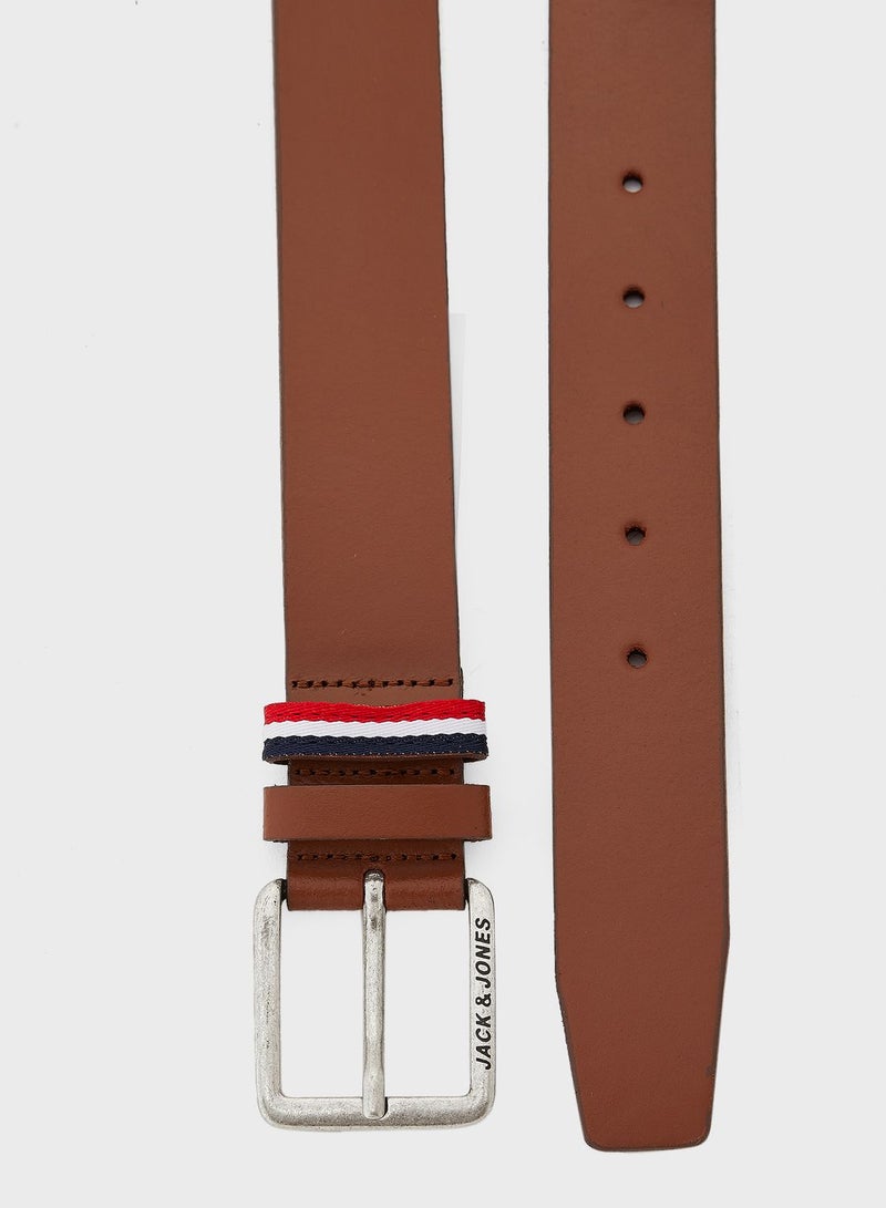 جاك اند جونز حزام كاجوال بشعار الماركة - Image 2
