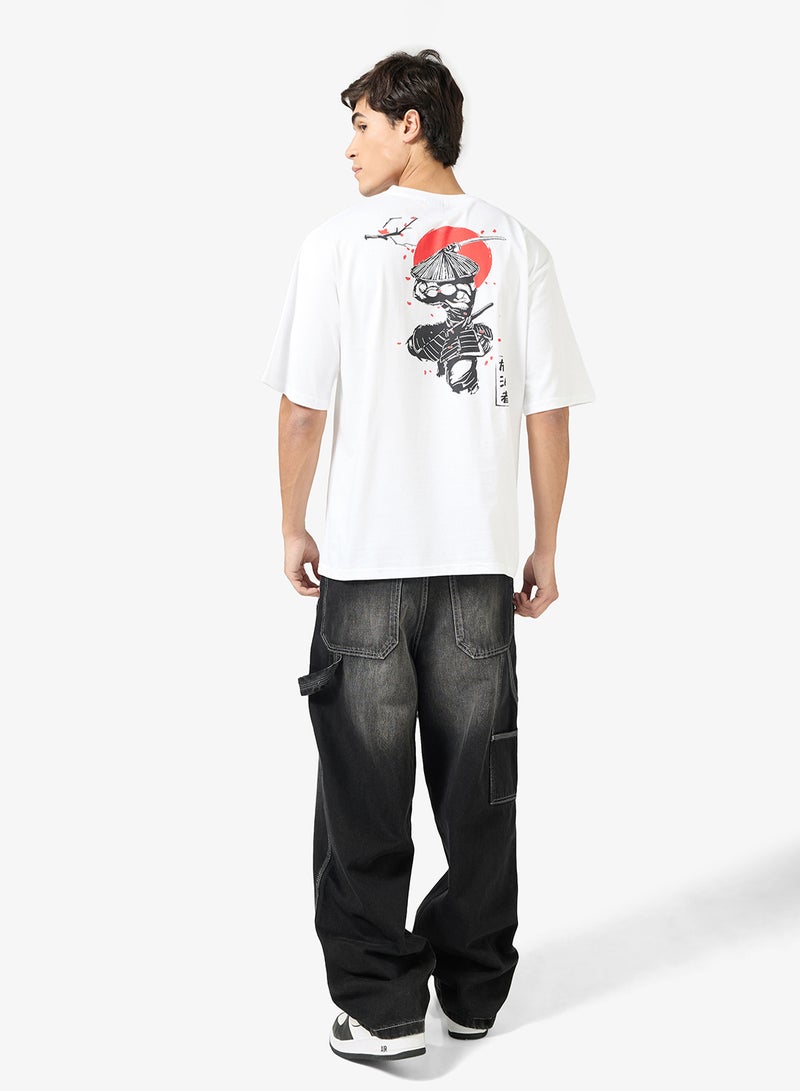 Seventy Five Graphic Print Oversized T-Shirt - Image 4