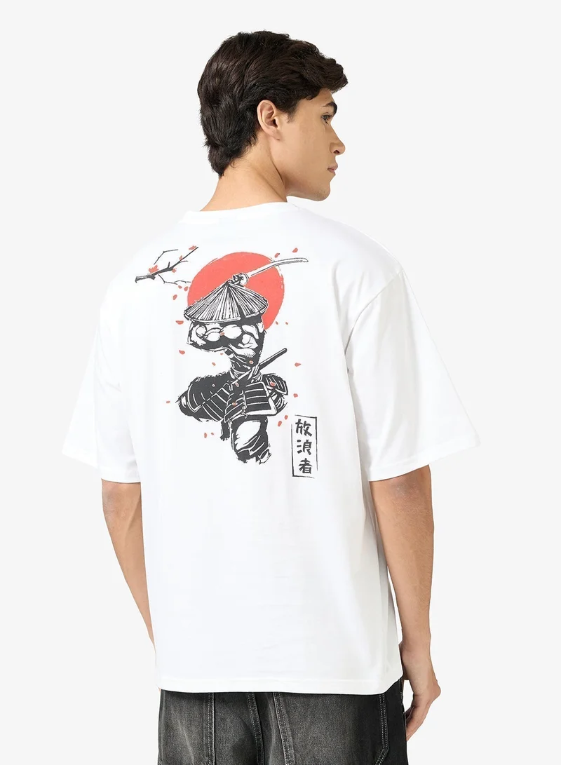 Seventy Five Graphic Print Oversized T-Shirt