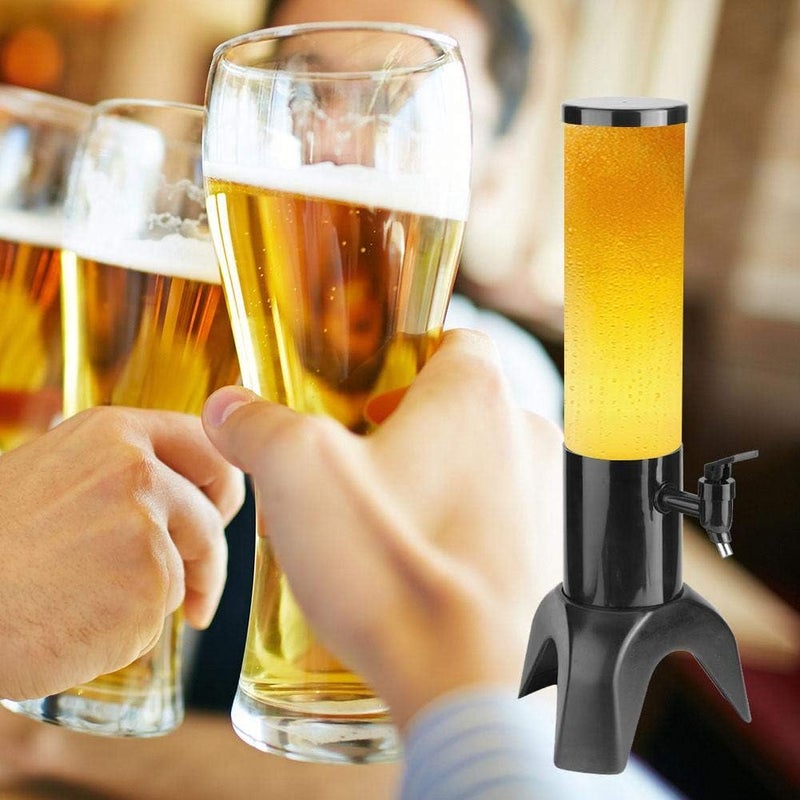 klarako Beer Tower, Clear Beer Tower Dispenser, 1.5L Transparent Beverage Dispenser, Beer Dispenser, for Party Bar - Image 3