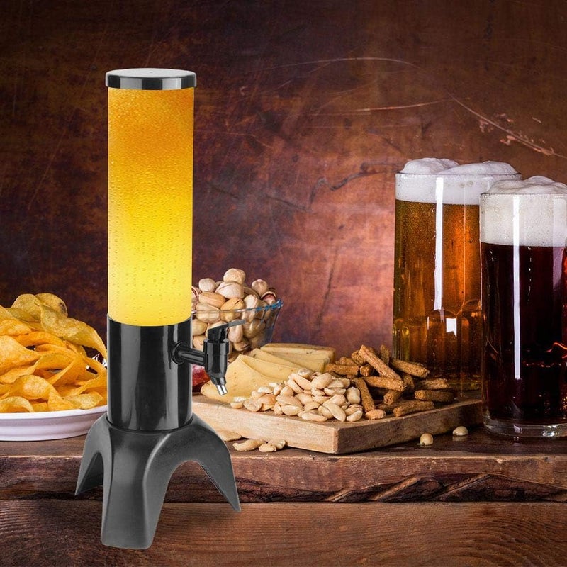 klarako Beer Tower, Clear Beer Tower Dispenser, 1.5L Transparent Beverage Dispenser, Beer Dispenser, for Party Bar - Image 2