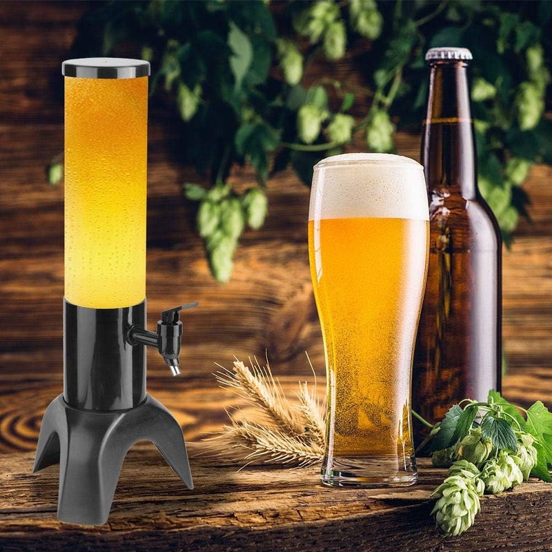 klarako Beer Tower, Clear Beer Tower Dispenser, 1.5L Transparent Beverage Dispenser, Beer Dispenser, for Party Bar - Image 5