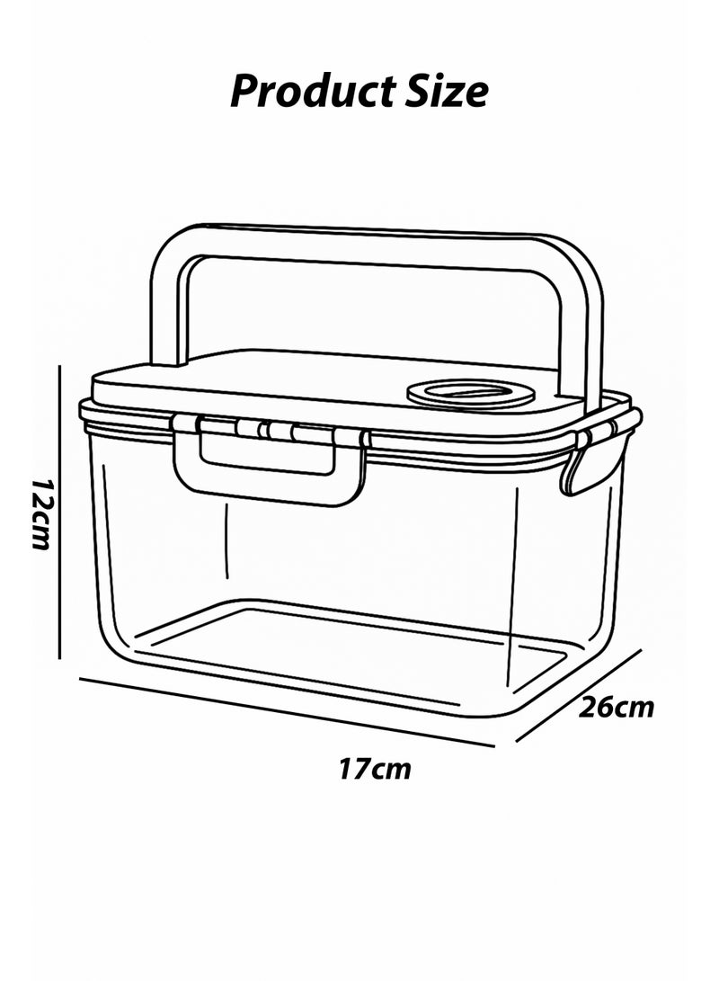توشيونيكس علبة تخزين طعام محكمة الإغلاق سعة 5.3 لتر مع مؤشر تاريخ - T114608 | علبة غداء بلاستيكية خالية من مادة BPA مع مقبض | علبة مانعة للتسرب لحفظ الطعام طازجًا، مثالية لتحضير الوجبات، وبقايا الطعام، والاستخدام في الثلاجة والفريزر - Image 4