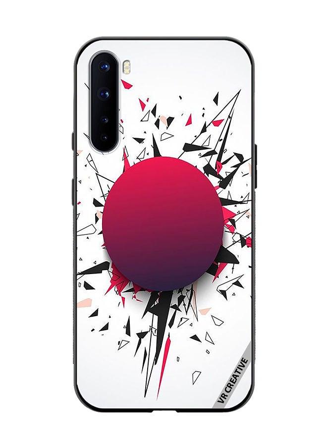 Protective Case Cover For OnePlus Nord Abstract Design Multicolour
