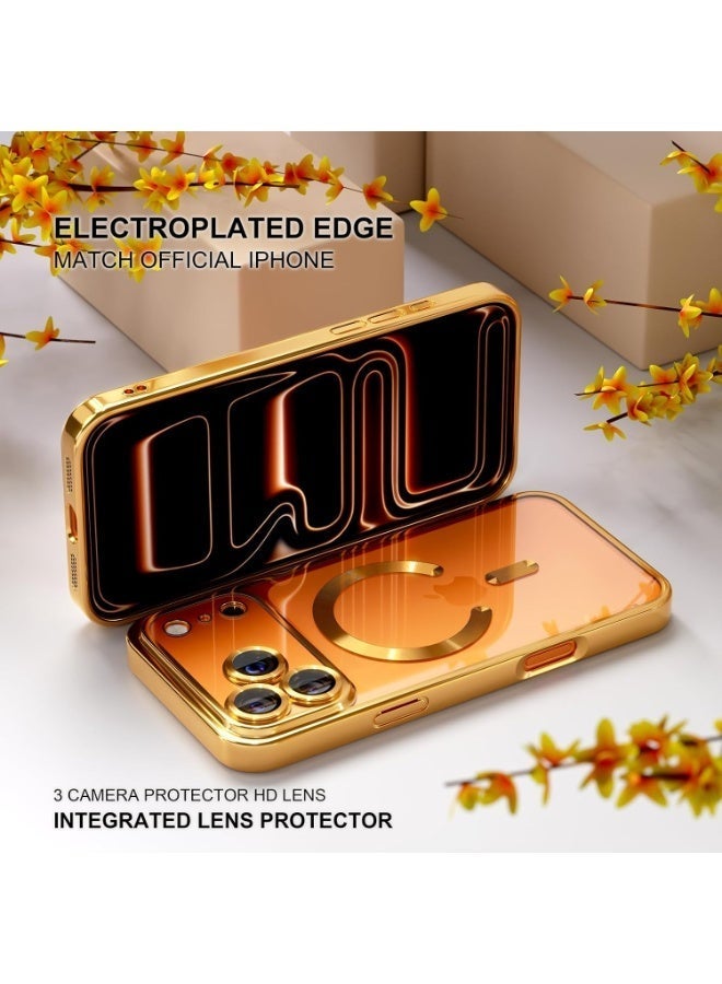 بورتوني جراب شفاف لهاتف iPhone 18 Pro Max مع واقٍ للشاشة من الزجاج المقسى (عدد 2) للحفاظ على الخصوصية، متوافق مع تقنية MagSafe؛ يتميز بأنه مقاوم للاصفرار والخدش والصدمات، ومصمم خصيصاً لهاتف iPhone 18 Pro Max (مقاس 6.9 بوصة). - Image 3