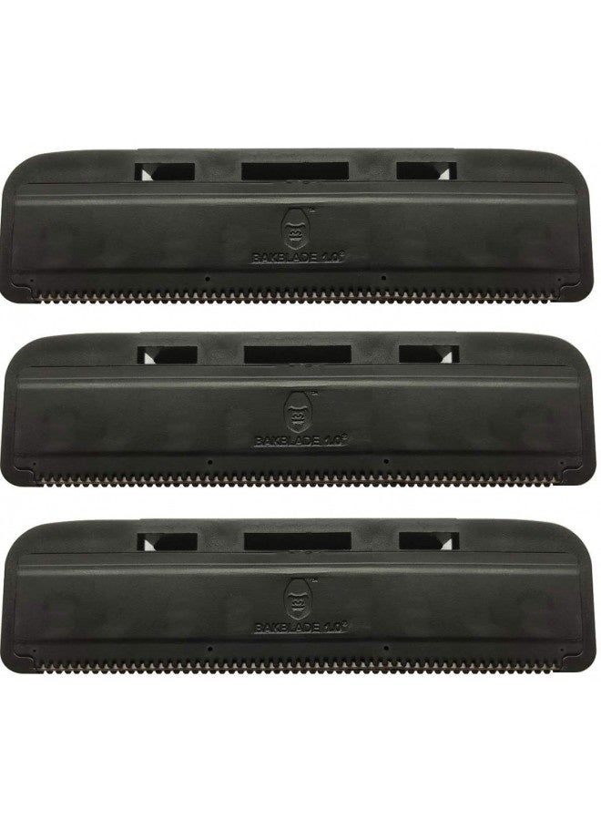 Bakblade 1.0 Back Hair And Body Shaver Refill Replacement Cartridges Bundle. 4 Inch Extra-Wide Wet Or Dry Disposable Razor Blades (3 Razors Included) - Image 1