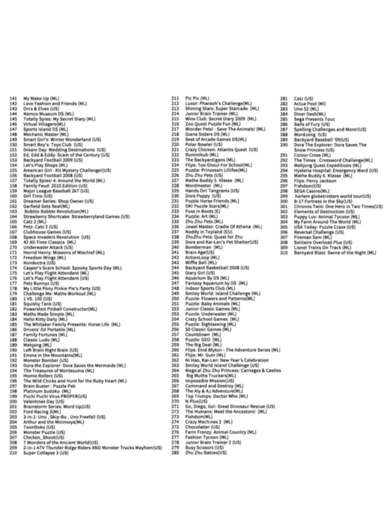 428 in 1 Game Cartridge Multicart, DS Pack Card Compilations, Fine Works Combo Multicart for Nintendo DS, NDSL, NDSi, NDSi LL/XL, 3DS, 3DSLL/XL, New 3DS 2DS, 2DS LL/XL - Image 3