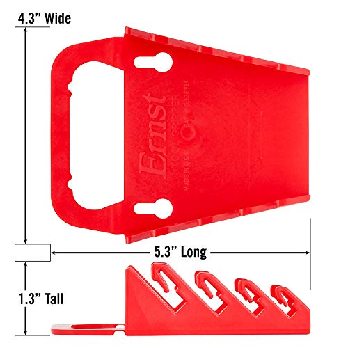 Ernst Manufacturing 5040-Red Gripper Wrench Organizer, Holds 4 Wrenches, Red - Image 4