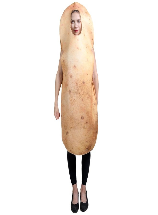 PGOND Vegetable Couple: Carrot Costume, Peanut And Eggplant-Pickle Couple Costume, Halloween Costume (Long Potato) - Image 2