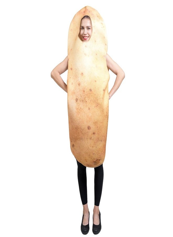 PGOND Vegetable Couple: Carrot Costume, Peanut And Eggplant-Pickle Couple Costume, Halloween Costume (Long Potato) - Image 3