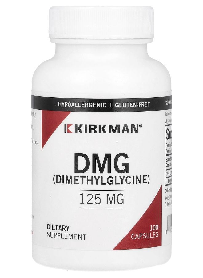Kirkman Labs DMG (Dimethylglycine) 125 mg 100 Capsules