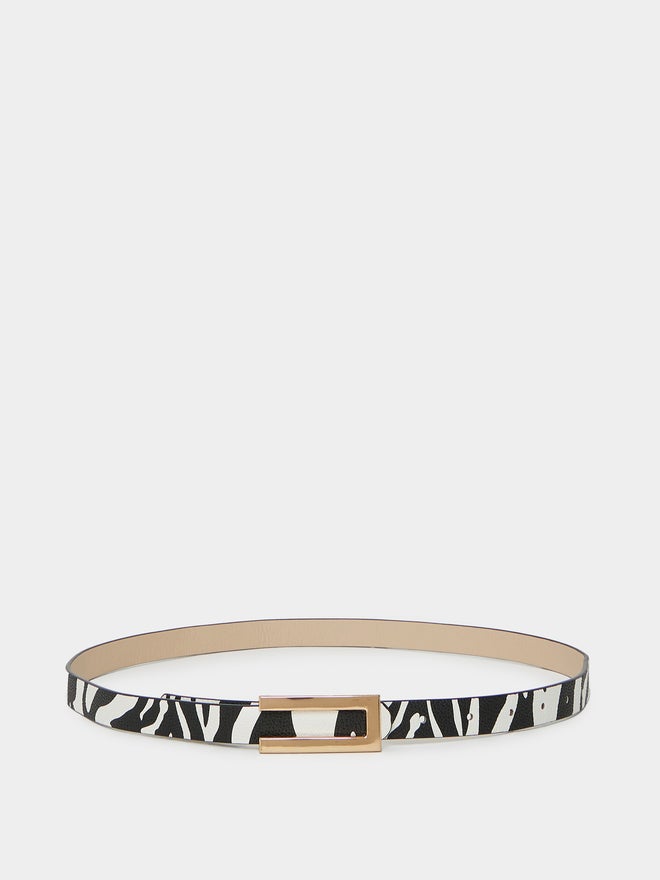 Styli Styli Zebra Print Belt with Buckle Detail  - Image 5