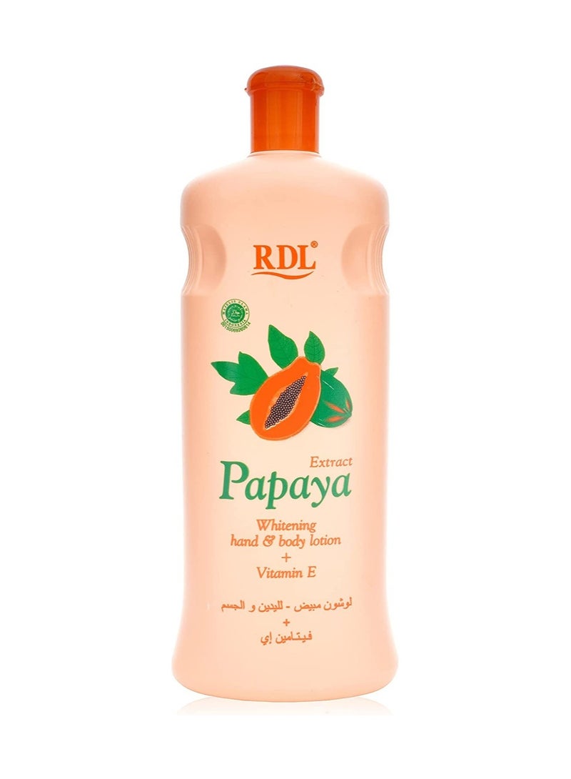 Papaya Whitening Hand And Body Lotion 600ml