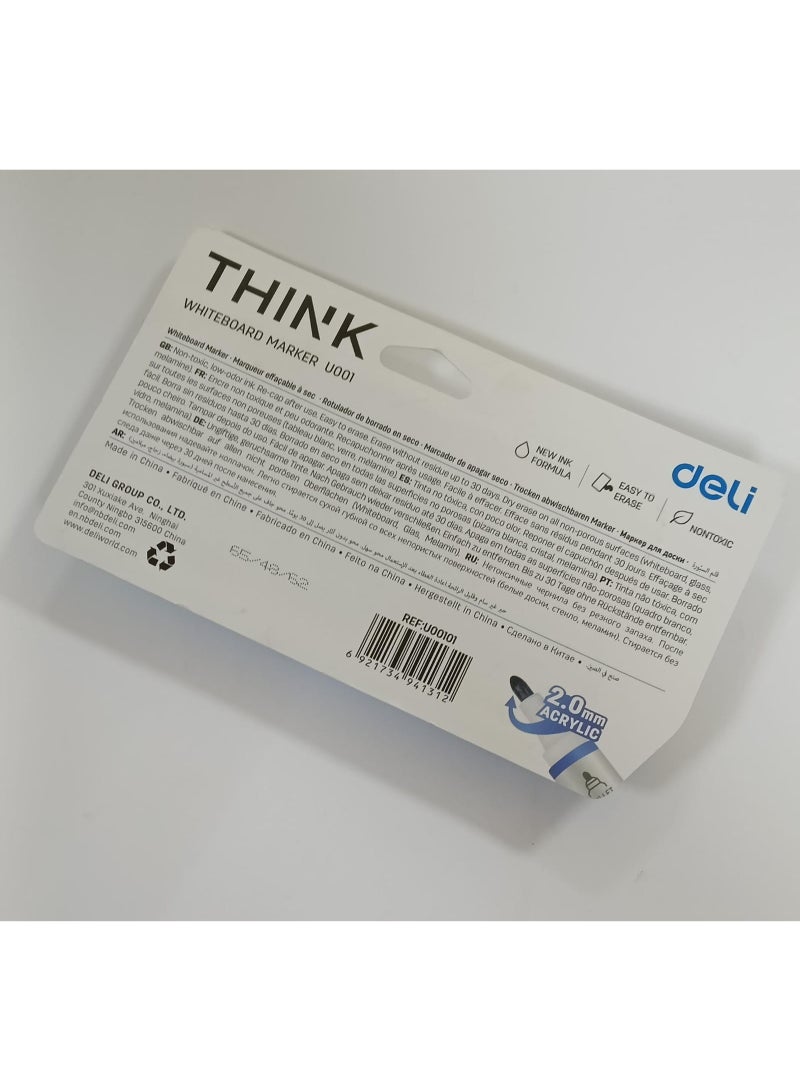 ديلي أقلام سبورة بيضاء من ديلي، عبوة من 4 ألوان - Image 2