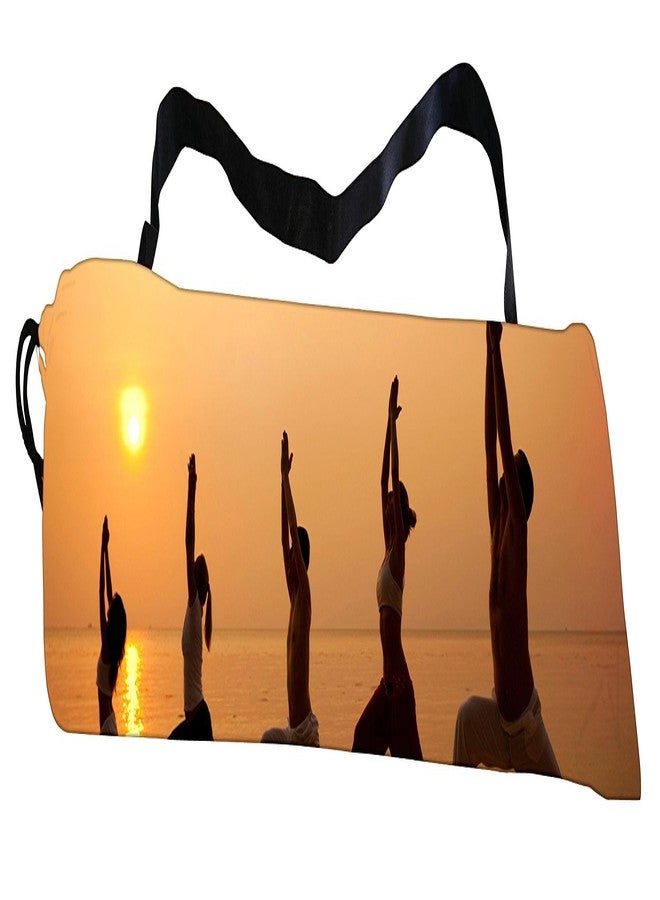 Active Elements Breathable Fabric & Printed Yoga mat Cover/Bag for 3 or 4 mm Standard Size. Yoga Cover Flat : 7 x 26 inch - Image 3