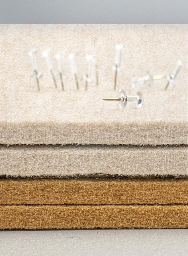 lightomorrow Large Bulletin Board, 24 x 18 inches Felt Board Decorative Pin Board, Cork Board Alternative for Wall, Foldable Photo Board with 20 Pushpins - Oatmeal - Image 5
