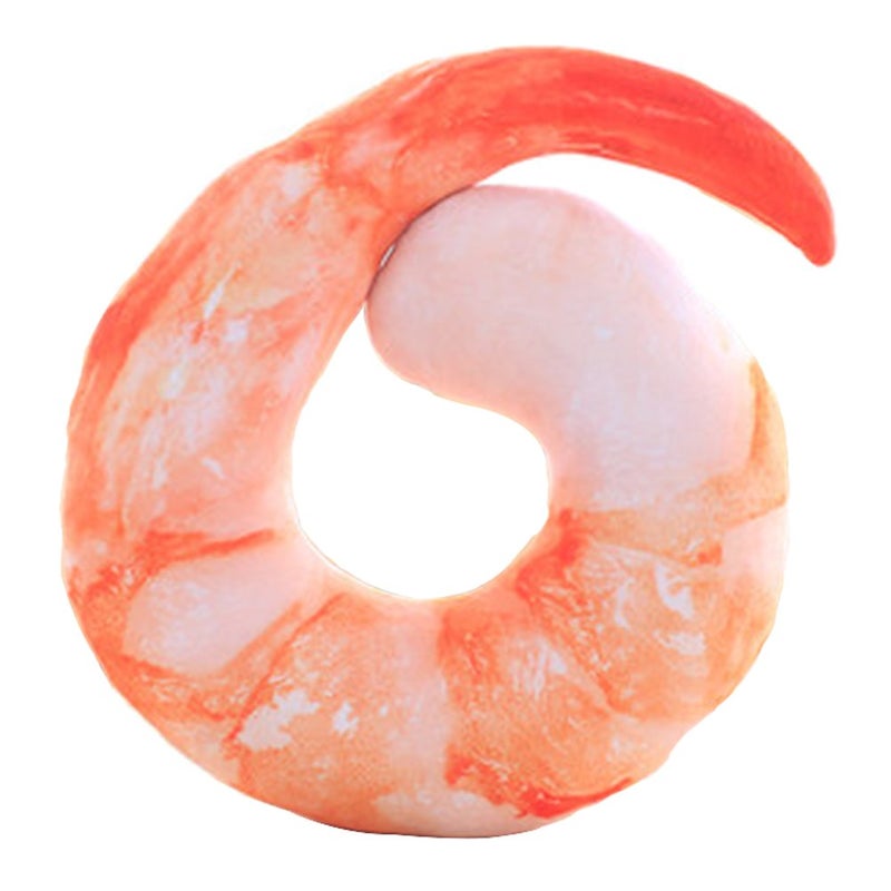 Bettli Shrimp Meat U Shaped Neck Pillow Throw Pillow Cushion Plush - Image 1