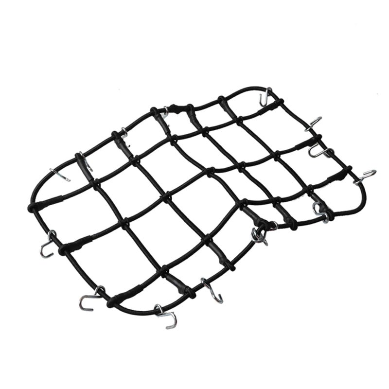 Black Car Roof Luggage Net Elastic Storage Hooks Cargo Organizer For Outdoor Adventures - Image 2