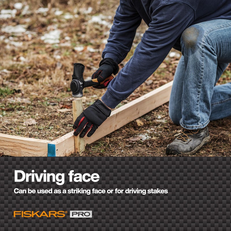 Fiskars Pro IsoCore Maul - 2.5-Pound Wood Splitter for Small Size Logs and Kindling with Shock-Absorbing Handle - Black/Orange - Image 5