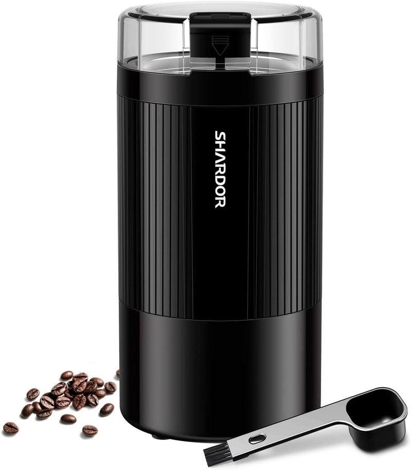 SHARDOR Electric Coffee Grinder with Safe and Durable 304 Stainless Steel Blades,Fast Grinding for Coffee Beans, Dried Spice, Nuts, Herbs with Cleaning Brush - Image 1