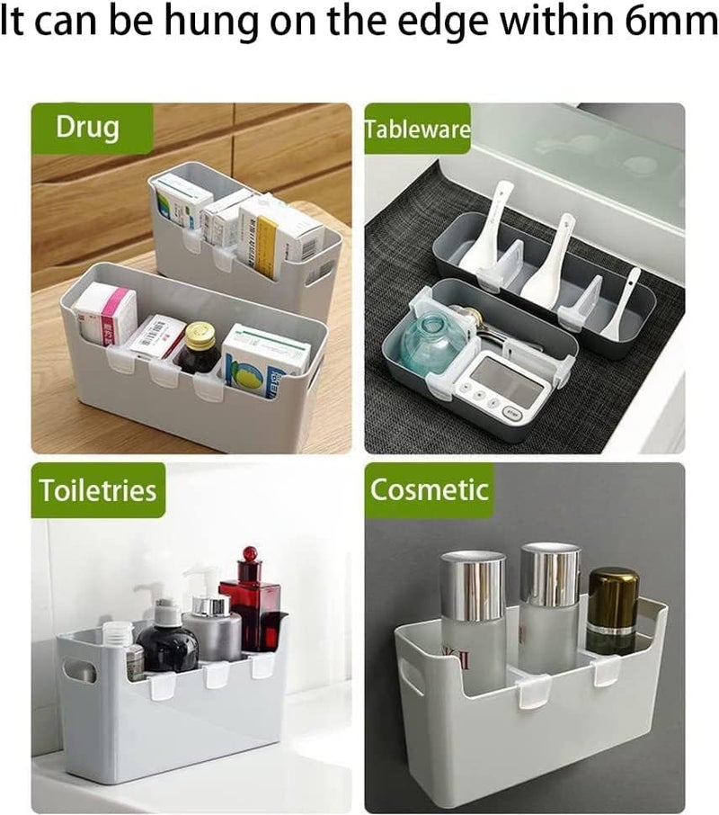 Blue Azure Blue Azure Plastic Storage Baskets Space allocator Refrigerator Organizer Bins partition Clip Fridge Storage Container Divider Portable Drawer separators Board Creative Bottle Can Divider - Image 5