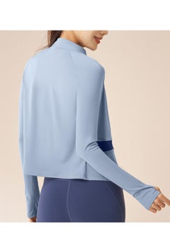 Generic Female Color Blocked High Neck Slimming And Elongated Yoga Suit  - Image 2
