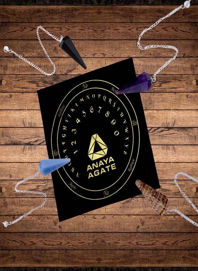ANAYA AGATE Pack of 11 Crystal Pendulums Bulk Set with Pendulum Board - Wholesale Bulk Crystals - Wholesale Dowsing Pendulum Kit with Chakra Crystal, Divination Board & Natural Gemstone Healing - Image 3