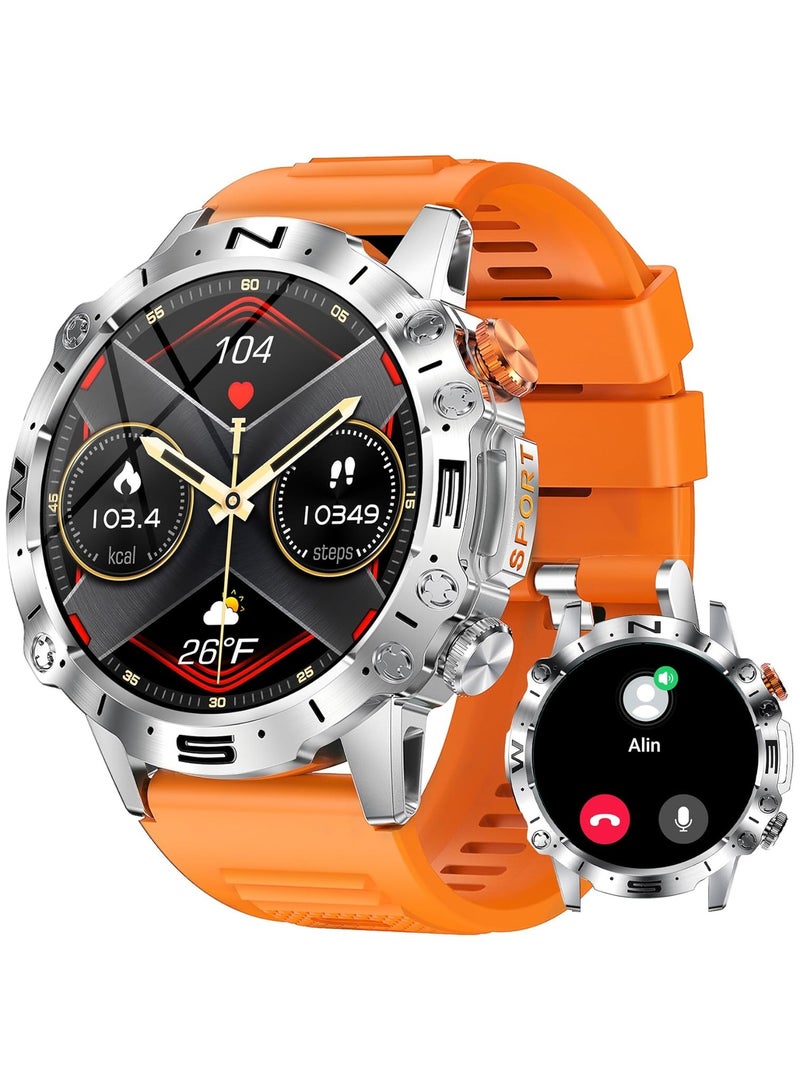 AROAQ Smart Watches for Men (Answer/Make Call) 1.32'' HD Business Sports Smartwatch with 110+ Sports Modes Heart Rate SpO2 Sleep Monitor Pedometer Calories Smart Watch for iPhone and Android - Image 1