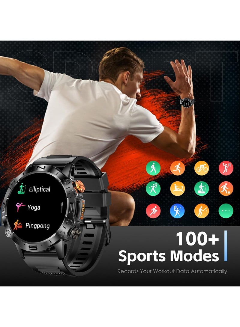 AROAQ Smart Watches for Men (Answer/Make Call) 1.32'' HD Business Sports Smartwatch with 110+ Sports Modes Heart Rate SpO2 Sleep Monitor Pedometer Calories Smart Watch for iPhone and Android - Image 4
