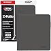 BCW ZFolio LX Zipper Portfolio Premium Gray Leatherette 12Pocket Playset Album Secure Zipper 480 Card Capacity Card Collectors Dream Card Organizer Trading Card Storage - Image 3