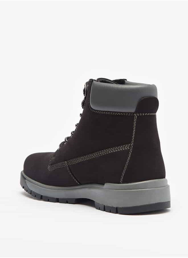 Lee Cooper Men's Solid Chukka Boots with Lace-Up Closure  - Image 2
