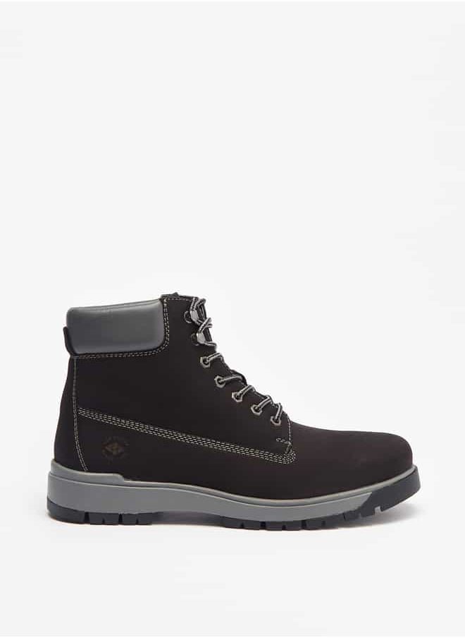 Men's Solid Chukka Boots with Lace-Up Closure - pzsku/ZBBBA134E8C5335DA985AZ/45/_/1727427682/7203e01e-a070-45ad-9d91-040030caddcc