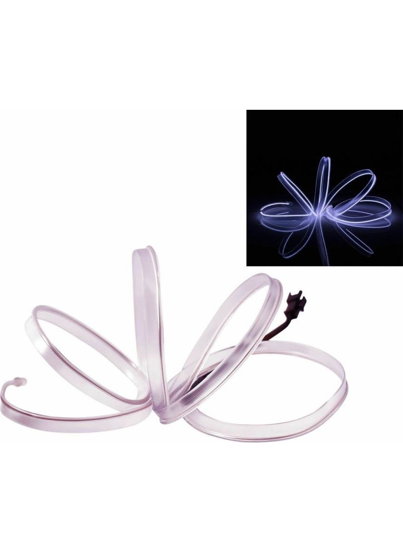 Techmaster Interior Dashboard Strip LED Colored Rope Neon LED 5 Meters White  - Image 3