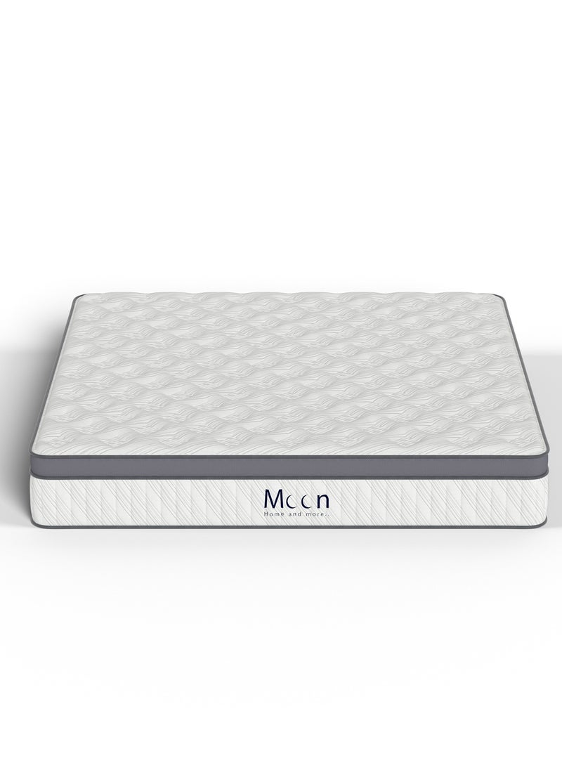 Moon Home and more.. - Moon Home and more Classic Rest Bed Mattress 28 CM Hybrid Pocket Spring Super King Size Mattress 200X200 CM, Pocket Innersprings for Motion Isolation - Pressure Relieving - Medium Firm - Image 1