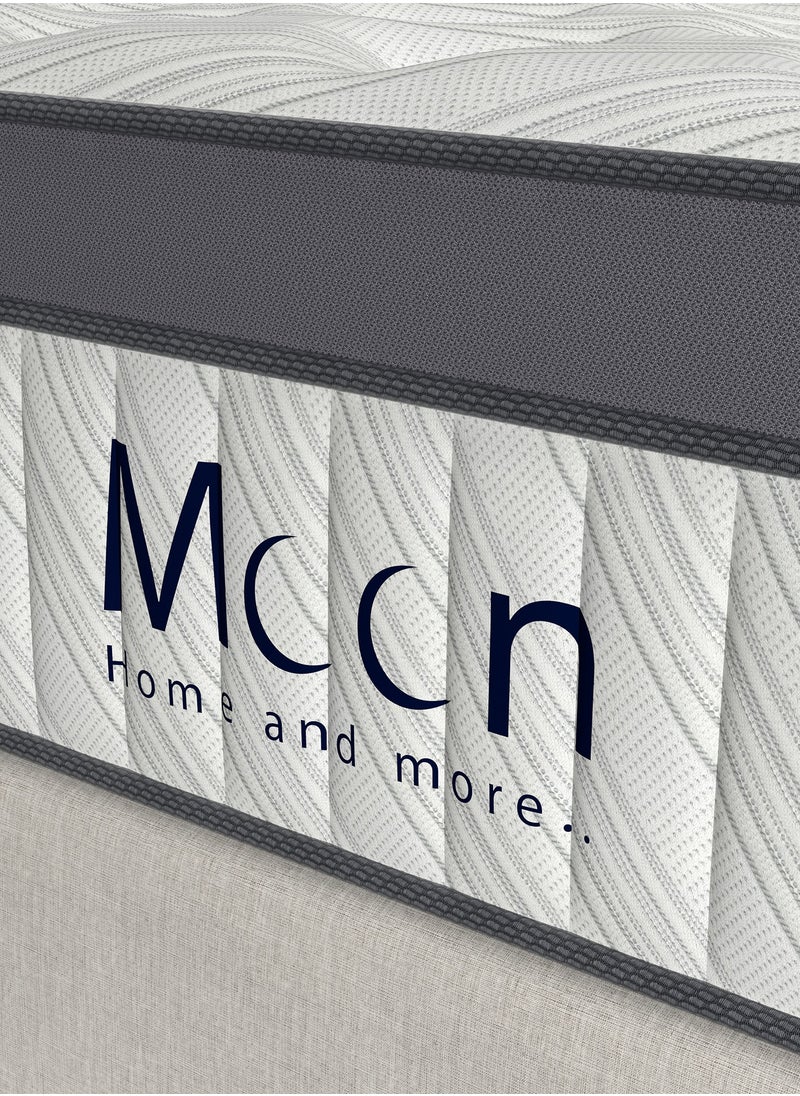 Moon Home and more.. - Moon Home and more Classic Rest Bed Mattress 28 CM Hybrid Pocket Spring Super King Size Mattress 200X200 CM, Pocket Innersprings for Motion Isolation - Pressure Relieving - Medium Firm - Image 1