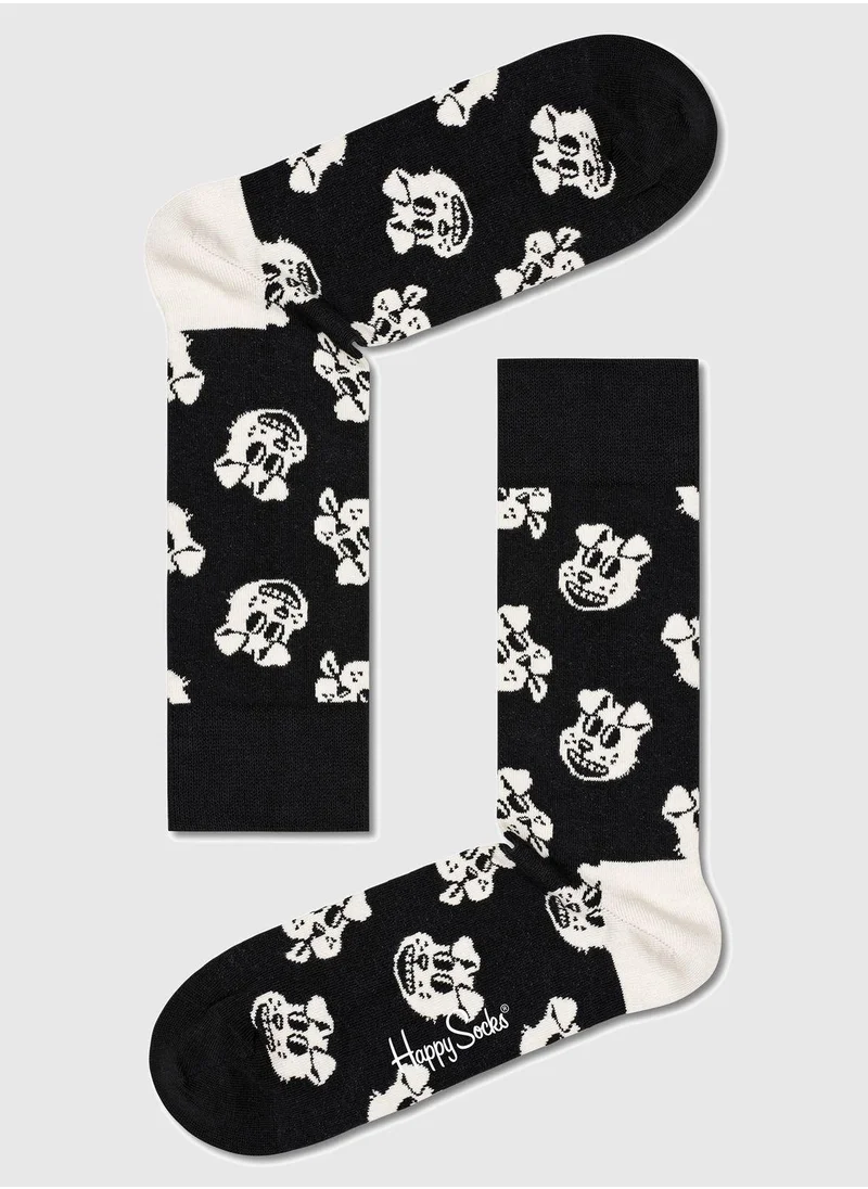 Happy Socks Embroidered Crew Sock