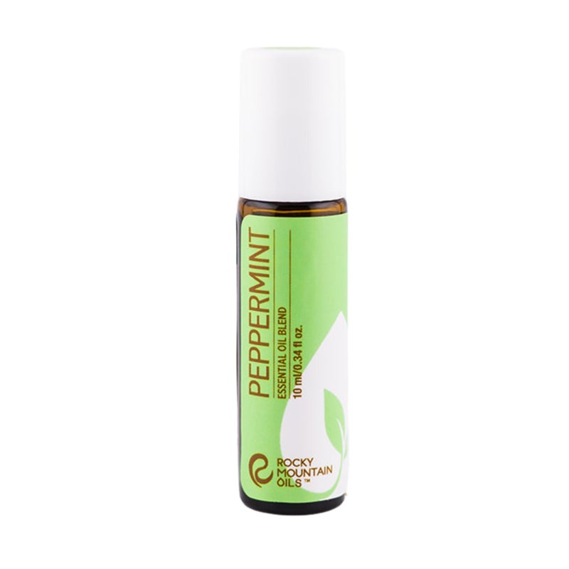 Rocky Mountain Oils Peppermint Roll-On 10ml - Natural Essential Oil Blend, Pre-Diluted Cooling Mint Roller, Fresh Clean Scent Aromatherapy - Plant-Based Formula with Fresh & Minty Fragrance - Image 1