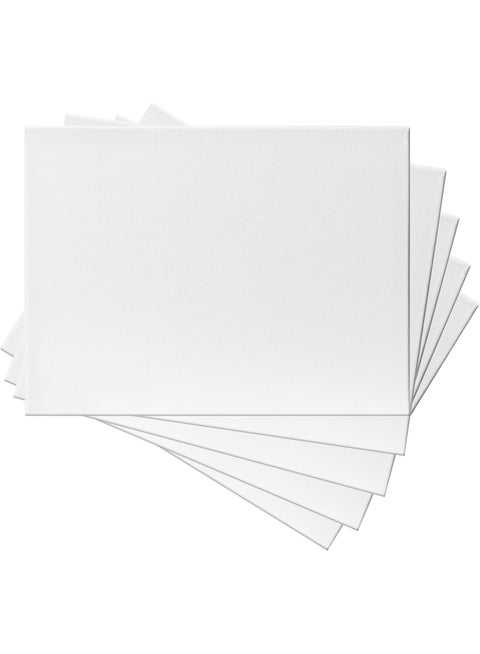 Set of 5 Canvas for Painting - Blank Canvases on Board for Art and Paintings - Canvas Boards for Acrylic - Large Plain Canvas Panels 60*40 cm