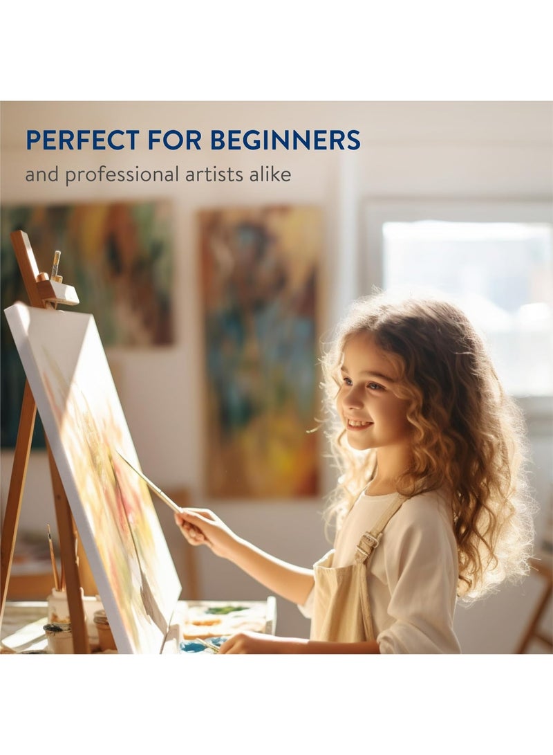 Set of 5 Canvas for Painting - Blank Canvases on Board for Art and Paintings - Canvas Boards for Acrylic - Large Plain Canvas Panels 60*40 cm