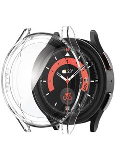 Spigen Thin Fit Screen Protector Case Cover For Samsung Galaxy Watch5 Pro 45mm With Tempered Glass Screen Protector (2022) - Crystal Clear  - Image 1