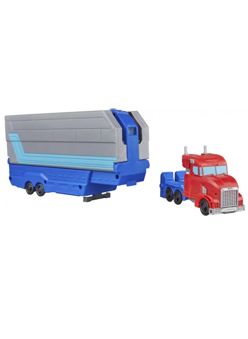 HASBRO - TRANSFORMERS Hasbro Transformers EarthSpark Optimus Prime Battle Trailer Playset with Action Figure - Image 4