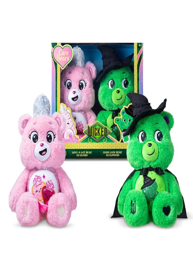 Care Bears - Care Bears x Wicked 2-Pack - Love-a-Lot Bear as Glinda & Good Luck Bear as Elphaba - Image 1
