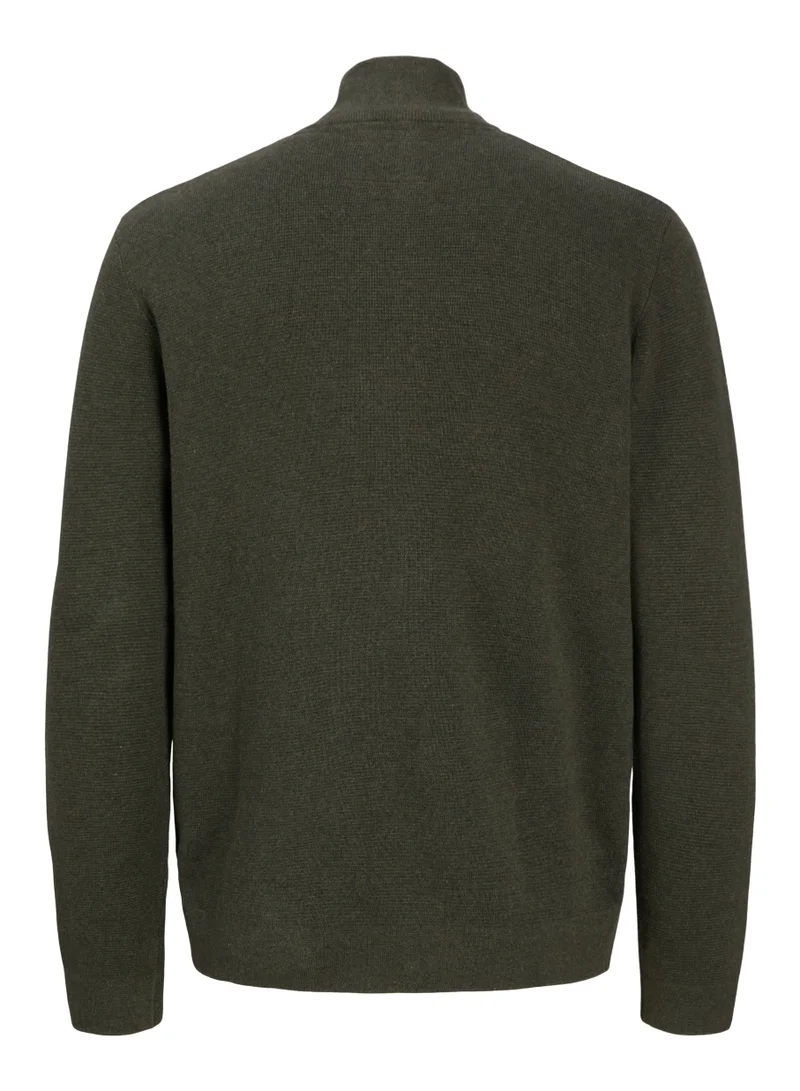JACK & JONES Knitted Half Zip Up Sweater