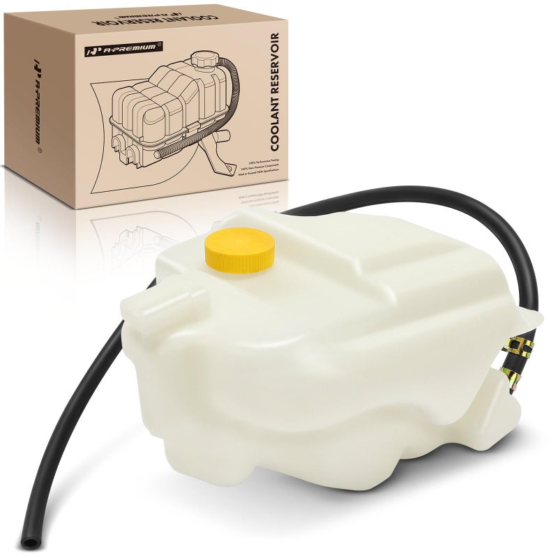 APremium Engine Coolant Overflow Recovery Reservoir Tank with Cap  Tubing Compatible with Nissan Maxima 20022008 35L Altima 20022006 25L 35L  Front