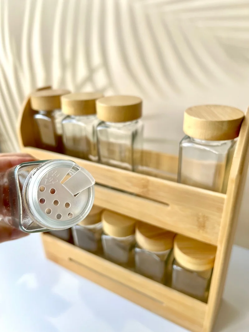 Mottogo 10 Piece Spice Set with Bamboo Stand