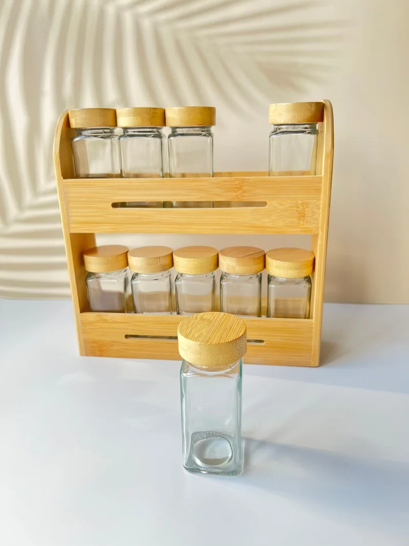 Mottogo 10 Piece Spice Set with Bamboo Stand